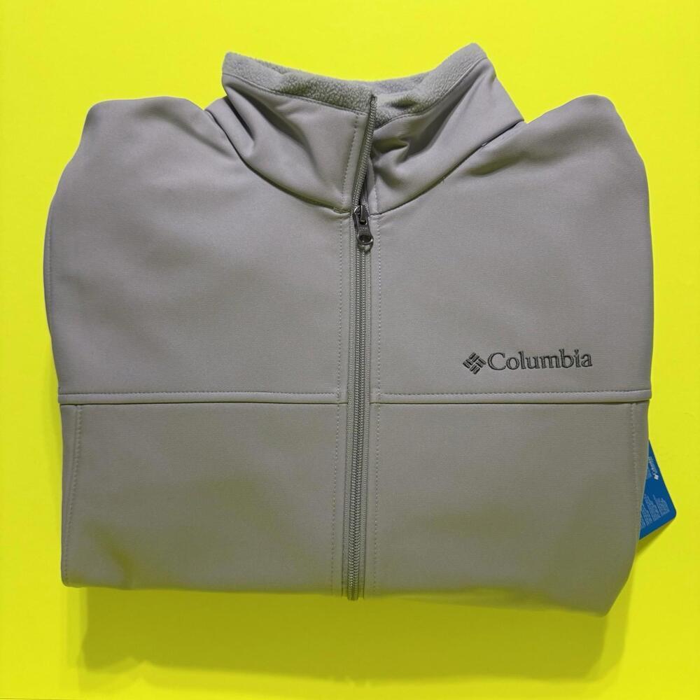 Columbia Softshell Jacket Full Zip Bowen Lake‎ II Light Gray  XM2159 039 Men